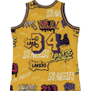 Mitchell & Ness Los Angeles Lakers Shaquille O'Neal 1996 Slap Sticker Mens Swingman Jersey