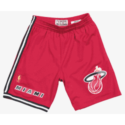 Mitchell & Ness Miami Heat 1996-97 Red Alternate Mens Swingman Shorts