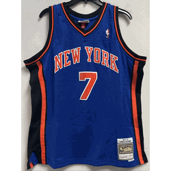 Mitchell & Ness New York Knicks Anthony #7 2010-11 Men's Swingman Jersey, Size Large (Flaw, read description)