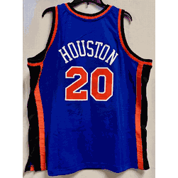 Mitchell & Ness New York Knicks Houston #20 1998-99 Mens Swingman Jersey, Size XL (Flaw, read description)