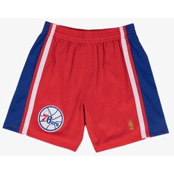 Mitchell & Ness Philadelphia 76ers 1996-97 Men's Red Swingman Shorts