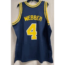 Mitchell & Ness University of Michigan Webber 1991-92 Men's Swingman Jersey, Size 2X (Flaw, read description)