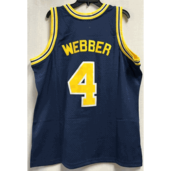 Mitchell & Ness University of Michigan Webber 1991 Men's Swingman Jersey, Size XL (Flaw, read description)