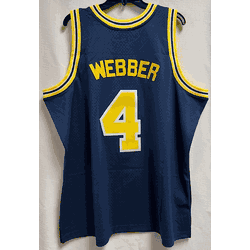 Mitchell & Ness University of Michigan Webber #4 1991 Mens Swingman Jersey, Size 2X (Flaw, read description)