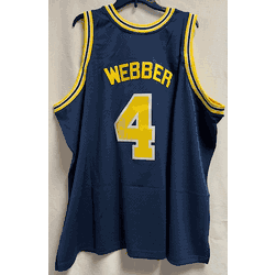 Mitchell & Ness University of Michigan Webber #4 1991 Mens Swingman Jersey, Size 4X (Flaw, read description)