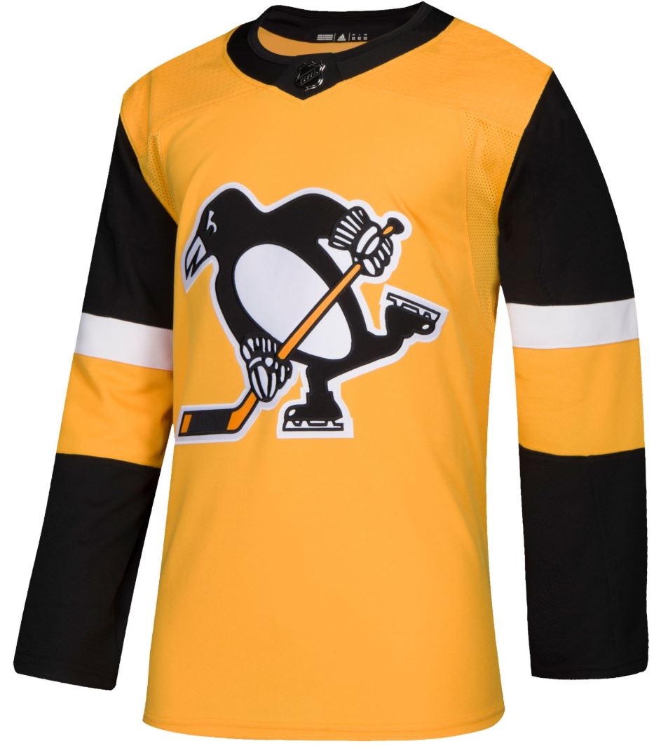 Pittsburgh Penguins NHL Adidas Men's Black Adizero 2022/23 Reverse Ret —