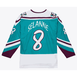 Selanne Anaheim Ducks 1995-96 Teal Alternate Mens Power Play Jersey
