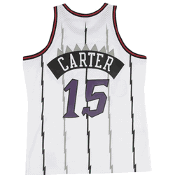 Toronto Raptors Carter #15 1998-99 White Swingman Jersey (2X & 3X)