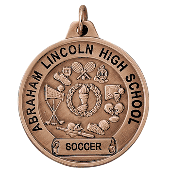 1 1/2" TCM Series Medals - Bronze All Sports - Click to enlarge