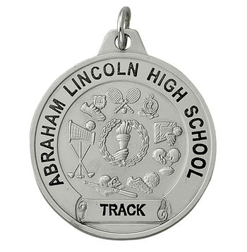 1 1/2" TCM Series Medals - Silver All Sports - Click to enlarge