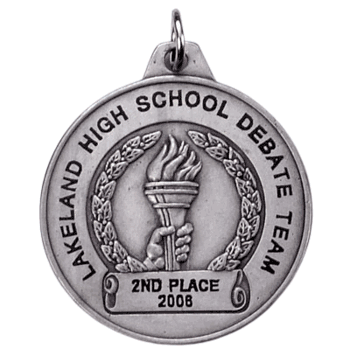 1 1/2" TCM Series Medals - Silver General Achievement - Click to enlarge