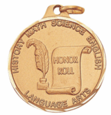 1 1/4" Economy Honor Roll Medal