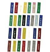 1-5/8" x 6" Stock Ribbons (Pinked Top)