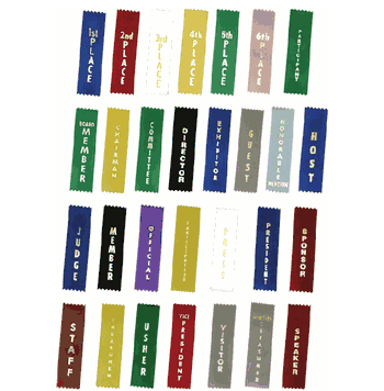 1-5/8" x 6" Stock Ribbons (Pinked Top) - Click to enlarge