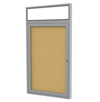 1 Door Natural Cork Bulletin Board, 3'H x 2'W - Click to enlarge