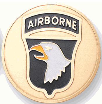 101st Airmobile Division Medal Insert (Etched) - Click to enlarge