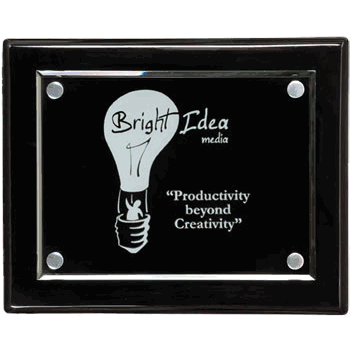 12" x 9" Horizontal Floating Acrylic Award Plaque - Click to enlarge