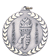 1st, 2nd 3rd Place with Torch - 2 Inch Diamond Cut Edge Medal with Ribbon - 2