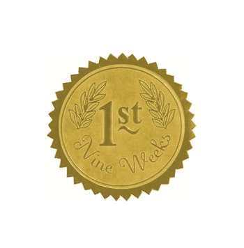 1st Nine Weeks Certificate Seals - Click to enlarge