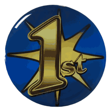 1st Place Epoxy Decal (2") - Click to enlarge