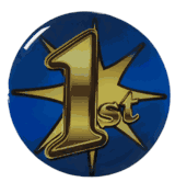 1st Place Epoxy Decal (2")