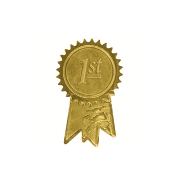 1st Place Ribbon Seals - Click to enlarge