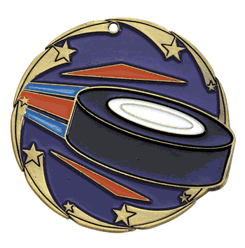 2 1/2" Color Medals - Hockey - Click to enlarge