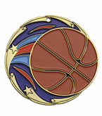 2 1/2" Color TC Series Medal - Basketball