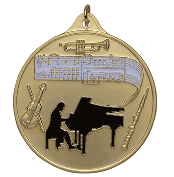 2 1/2" ME Series Music Medal - Click to enlarge