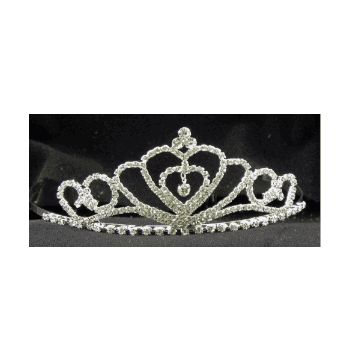 2 1/2" Rhinestone Prom Tiara - Click to enlarge