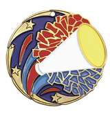 2 1/2" Color Cheer Medal