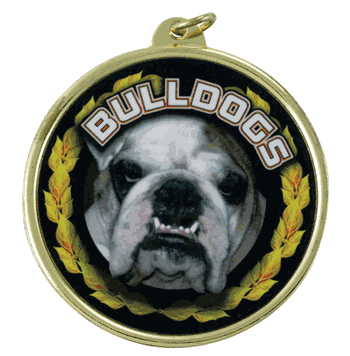2 1/4" Bulldogs Medal - Click to enlarge