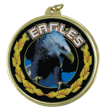 2 1/4" Eagles Medal - TM Series - Click to enlarge