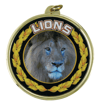 2 1/4" Lions Medal - Click to enlarge