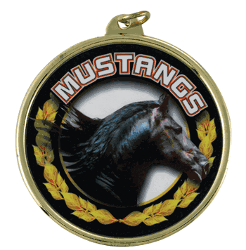2 1/4" Mustangs Medal - TM Series - Click to enlarge