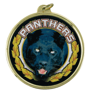 2 1/4" Panthers Medal - Click to enlarge