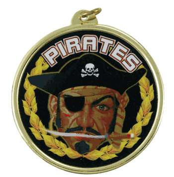 2 1/4" Pirates Medal - Click to enlarge