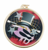 2 3/16 Inch Color Dance Medal