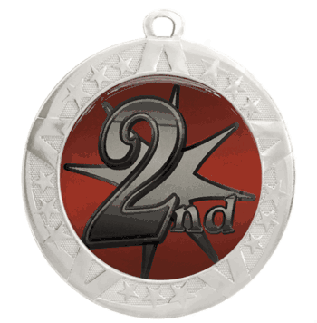 2 3/4" Medal: 2nd Place (Sliver) - Click to enlarge