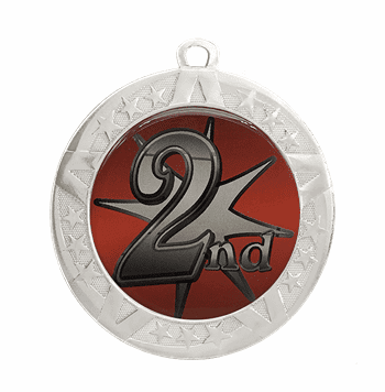2nd Place Medal (Sliver) - 2 3/4" - Click to enlarge