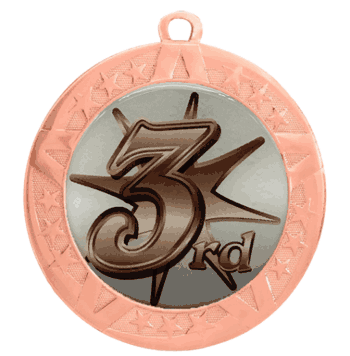 2 3/4" Medal: 3rd Place (Bronze) - Click to enlarge