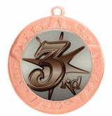 3rd Place Medal (Bronze) - 2 3/4"