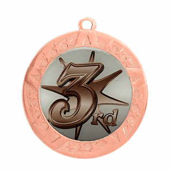 3rd Place Medal (Bronze) - 2 3/4" - Click to enlarge