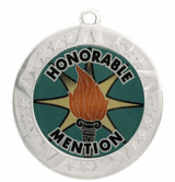 Honorable Mention Award Medal - 2 3/4"