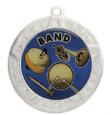 2 3/4" Silver Frame Medal: Band