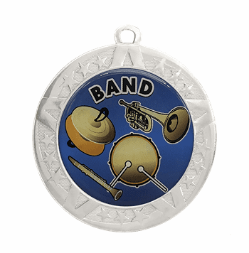 Silver Band Award Medal, 2 3/4" - Click to enlarge
