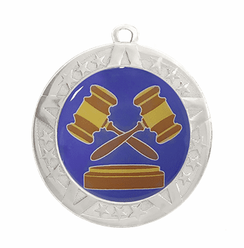 Debate Award Medal - Silver Frame, 2 3/4" - Click to enlarge