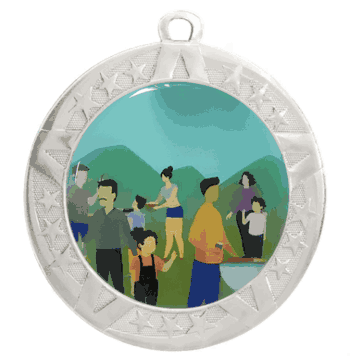 2 3/4" Silver Frame Medal: Family Reunion - Click to enlarge