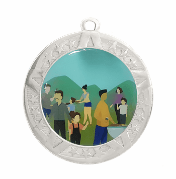 Family Reunion Award Medal - Silver Frame, 2 3/4" - Click to enlarge