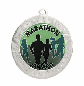 2 3/4" Silver Frame Medal: Marathon - Click to enlarge